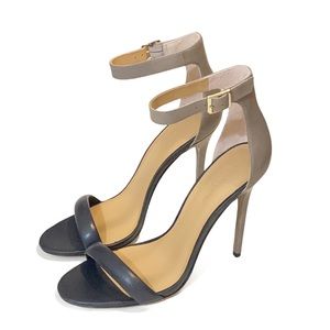 Halston Heritage Ester Gray Colorblock Stilettos Heels 8.5